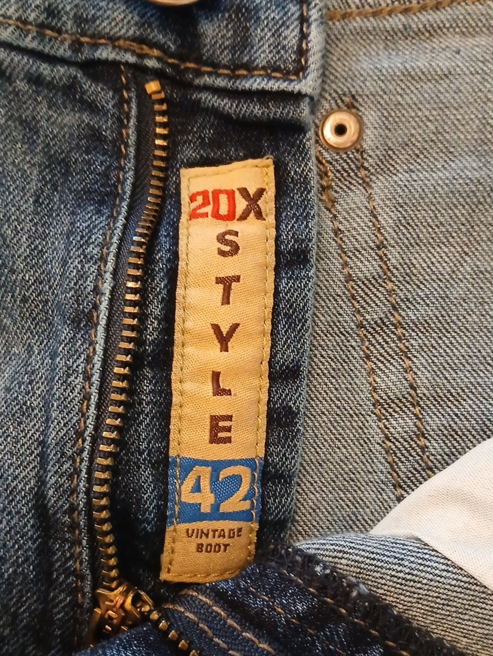 Wrangler 20X Men's Blue Boot Cut Denim Jeans - Picture 5 of 9